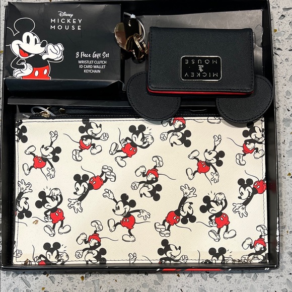 Disney Handbags - Disney Mickey Mouse Black and Red Accessory Set